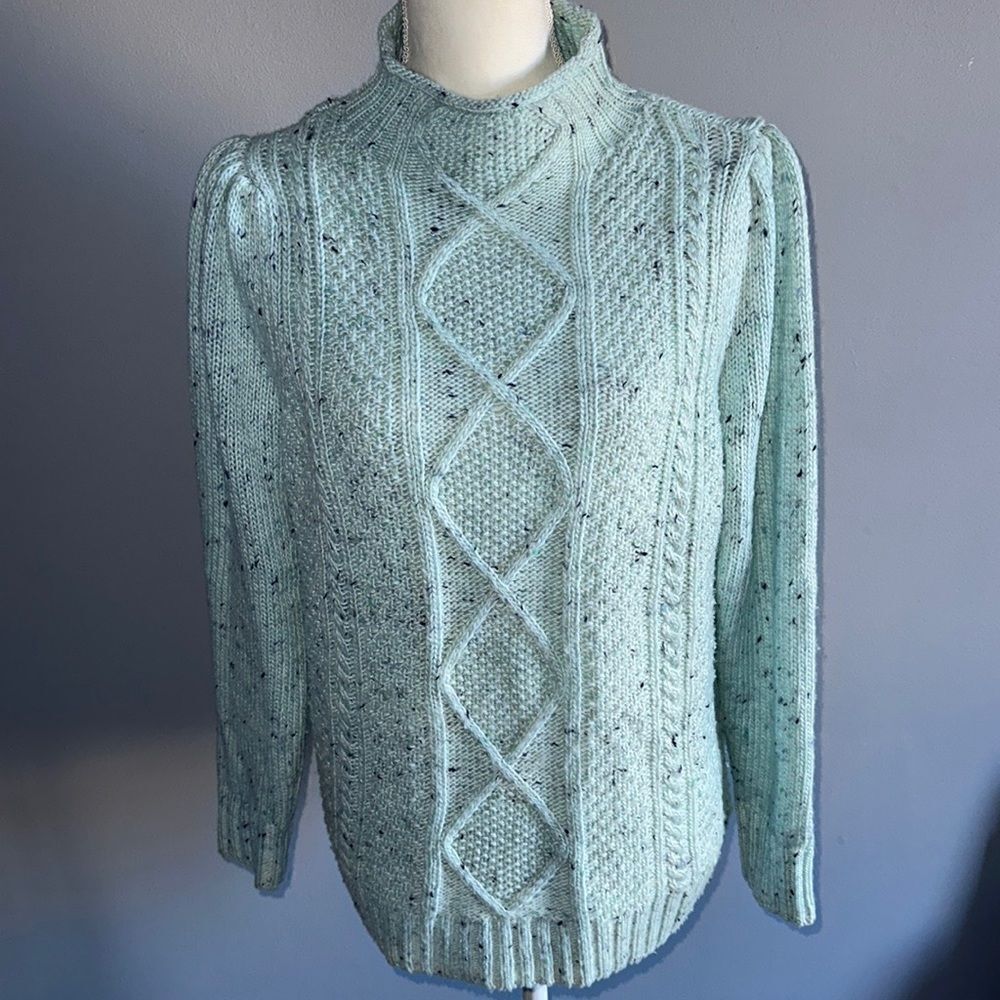 Talbots Cable Knit Tweed Sweater! - Picture 12 of 12